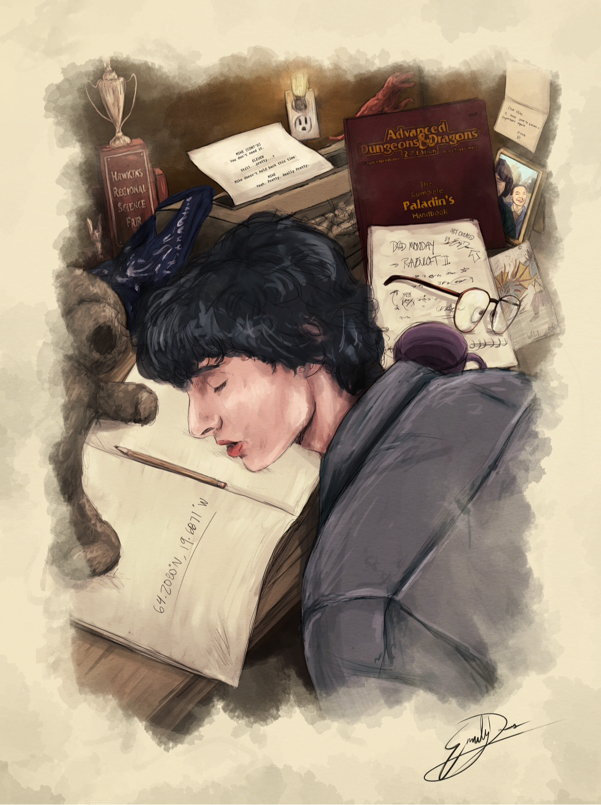 “There’s Always Tomorrow…” (MIKE WHEELER - STRANGER THINGS) 8 x 10 Print