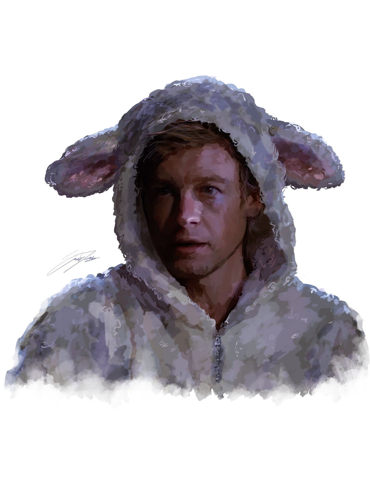 Patrick Jane - The Lamb Print (8.5 x 11) THE MENTALIST