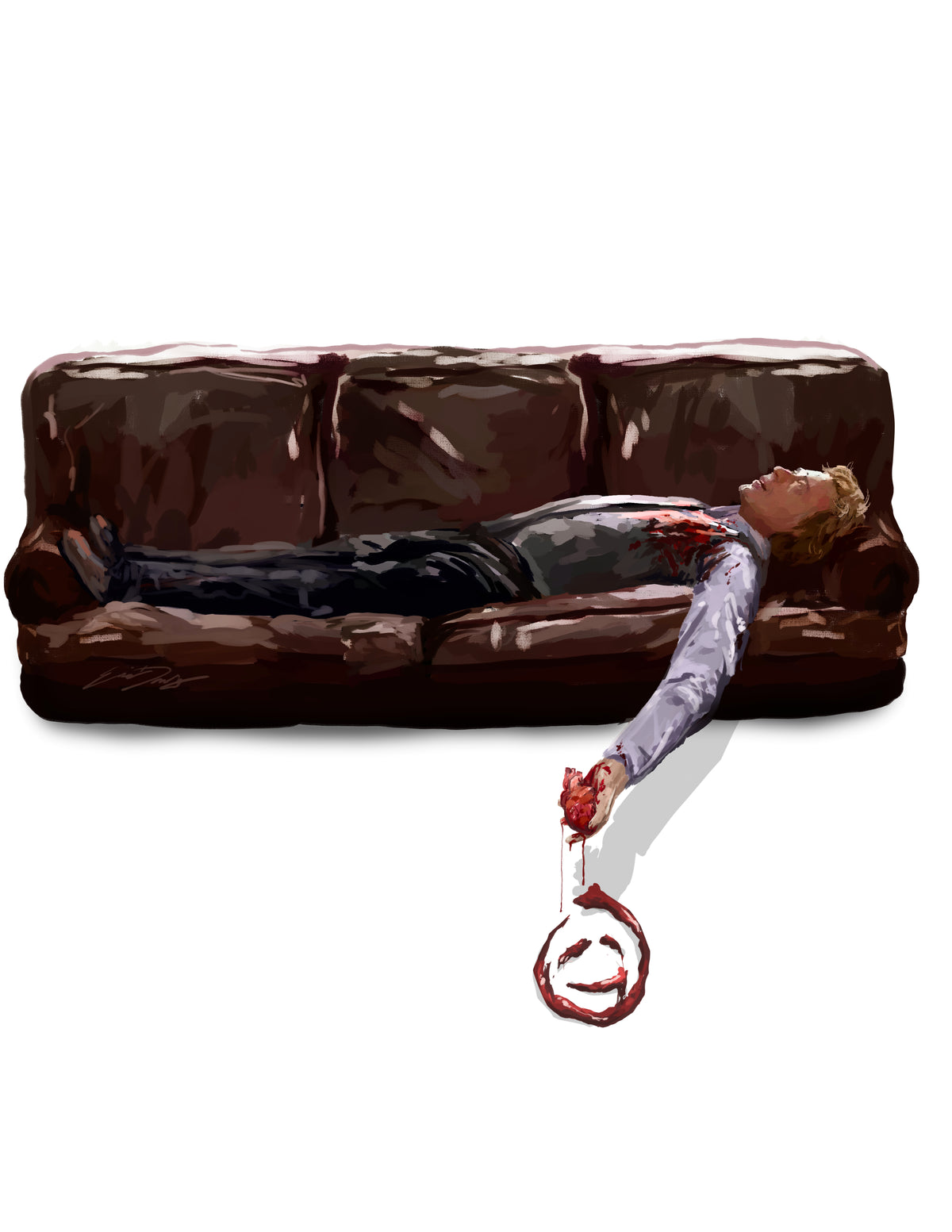 Patrick Jane - A Heartless Smile Print (8.5 x 11) THE MENTALIST