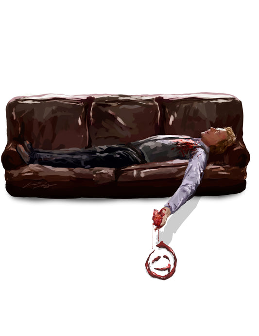 Patrick Jane - A Heartless Smile Print (8.5 x 11) THE MENTALIST
